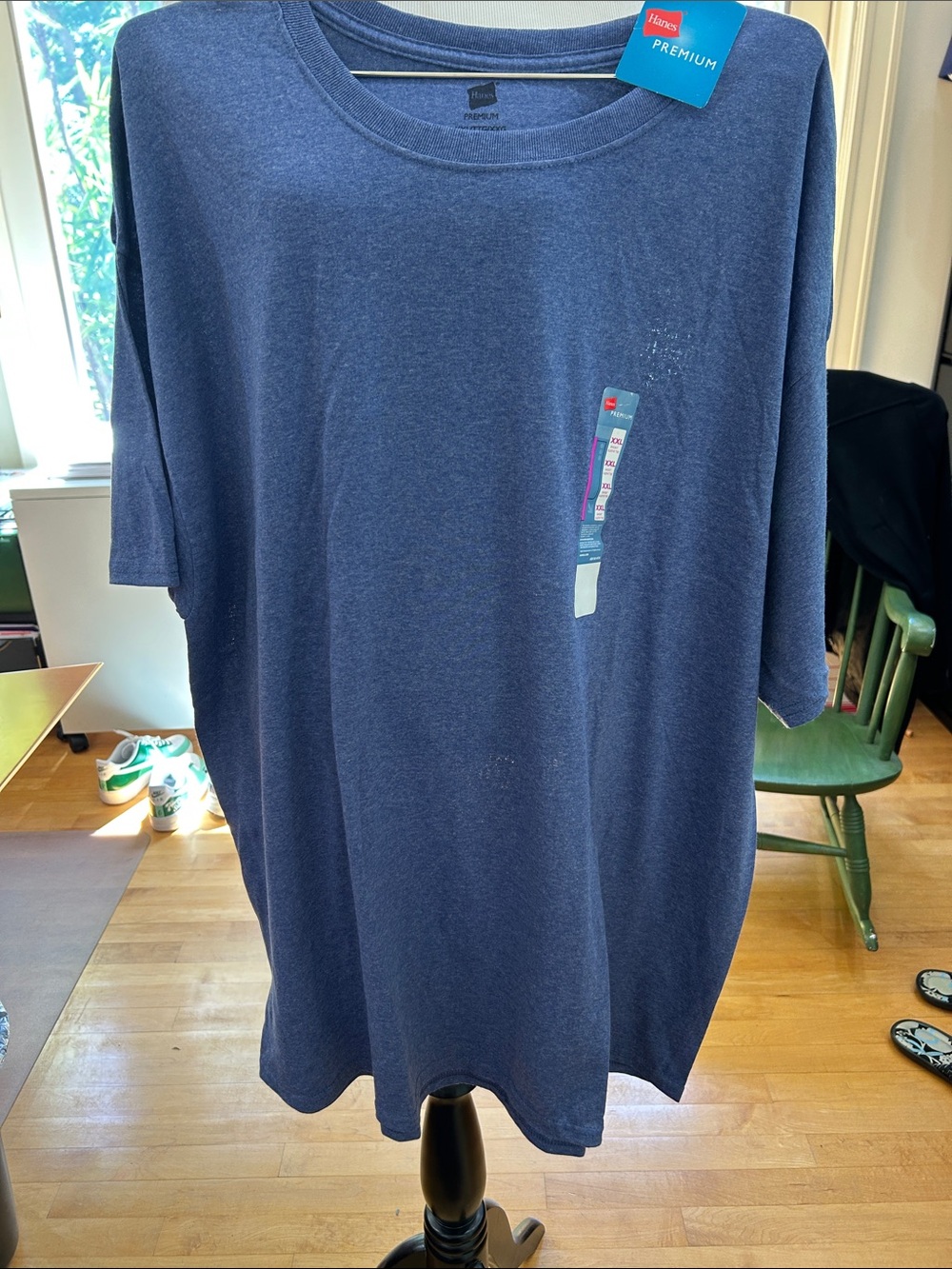 Hanes Premium Men's Crew Neck T-Shirt - Dark Blue